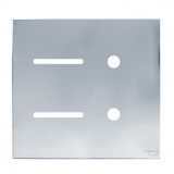 Placa p/ 2 Interruptores + 2 Furos 4x4 - Novara Glass Espelhada